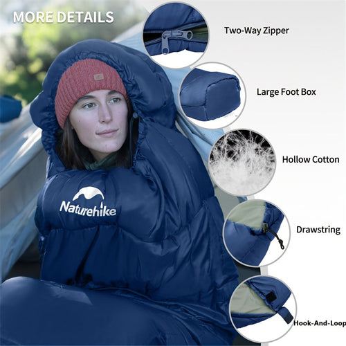 4-Season Mummy Sleeping Bag – Navy (−6 °C)