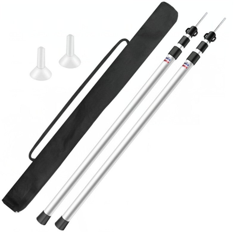 Telescopic aluminium tarp poles