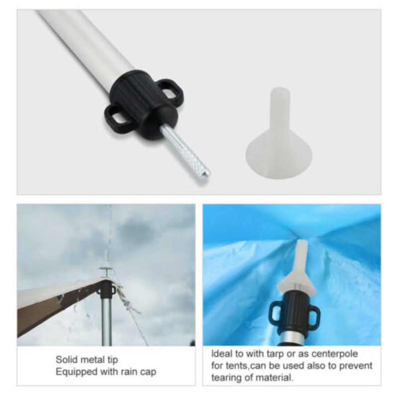 Telescopic Aluminium Tarp Poles – 90 to 230 cm (Pair)