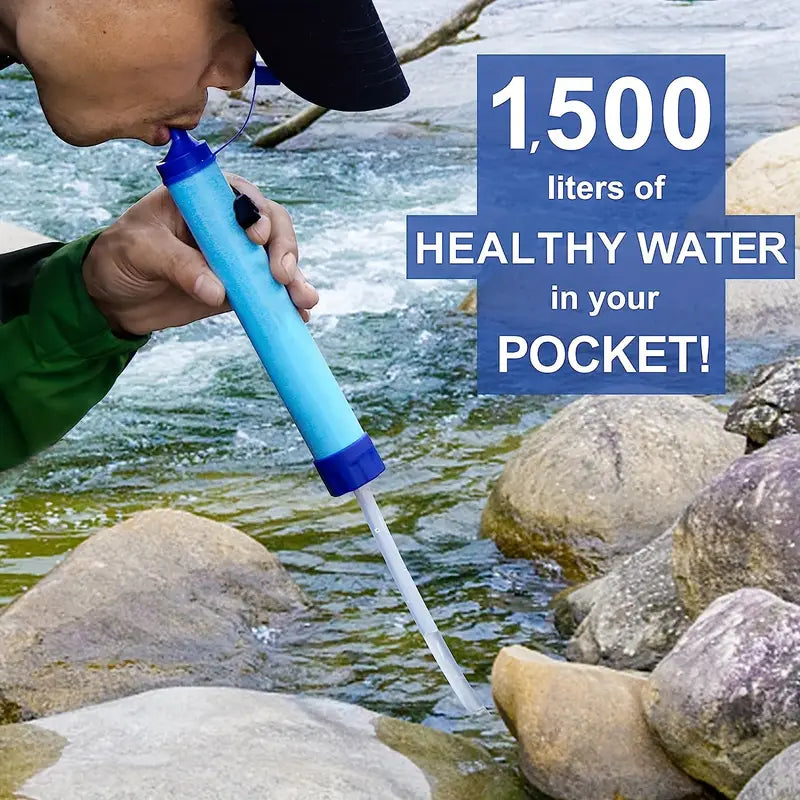 Personal Water Filter Straw – Survival & Hiking