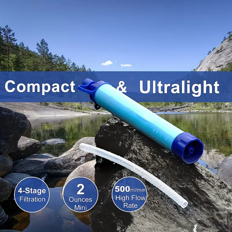 Personal Water Filter Straw – Survival & Hiking