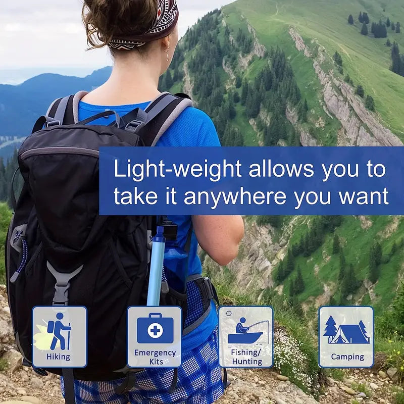 Personal Water Filter Straw – Survival & Hiking