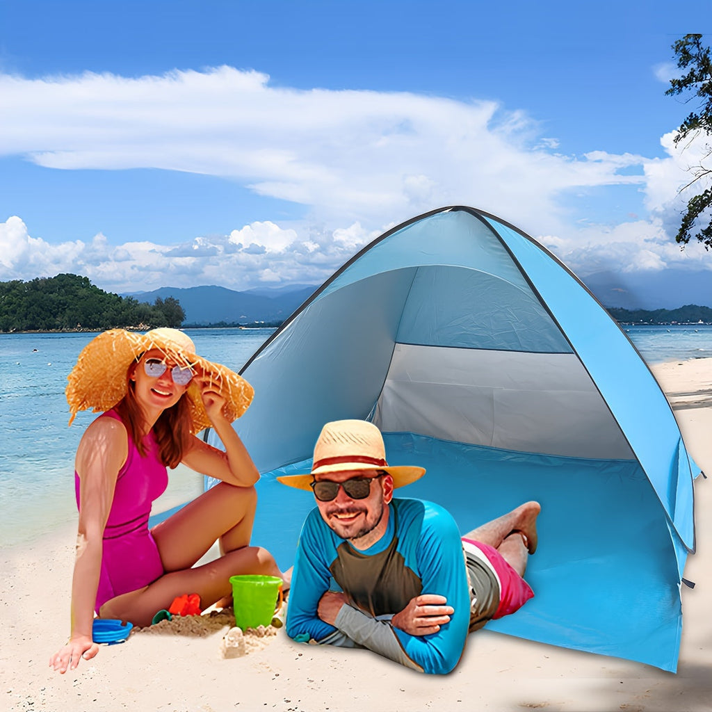 Pop-Up Beach Tent – Instant UV Sun Shelter with Carry Bag
