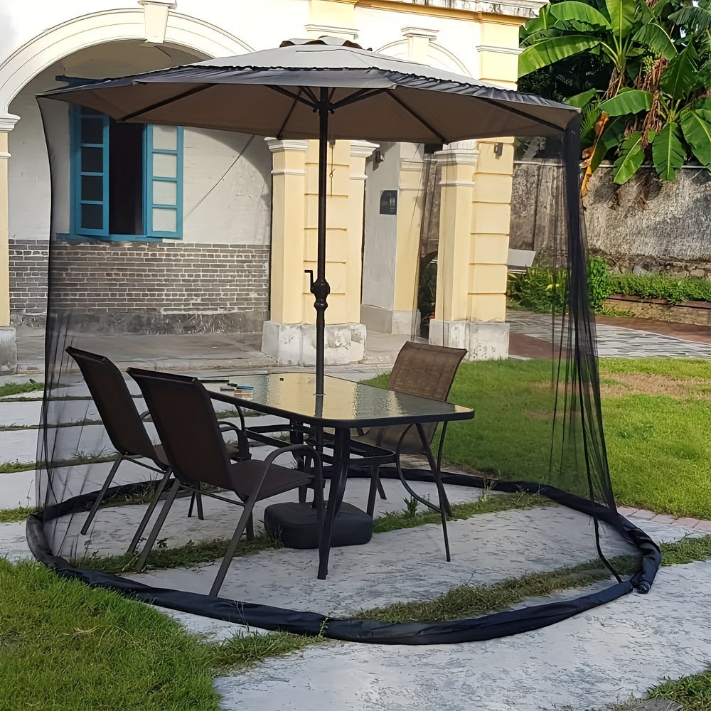 Outdoor Mosquito Net Screen – 3 × 2.3 m, Black