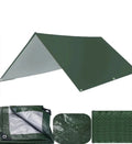 Green 3 x 2 m waterproof camping tarp