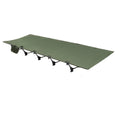 Army green heavy-duty folding camp bed