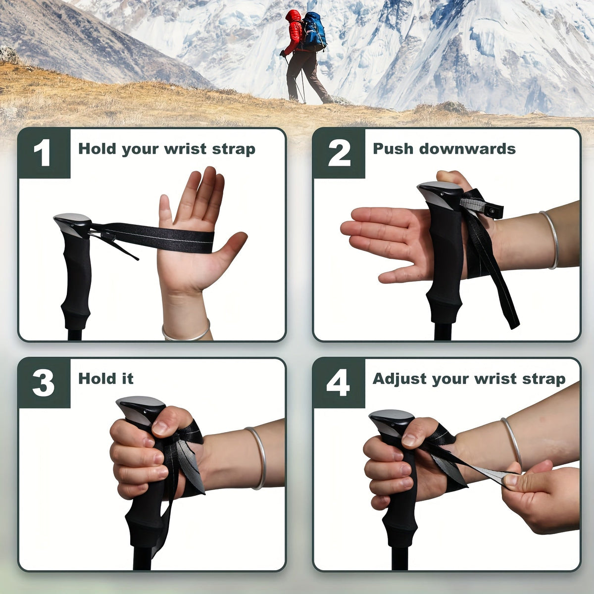 Quick-Lock Trekking Poles (Pair)