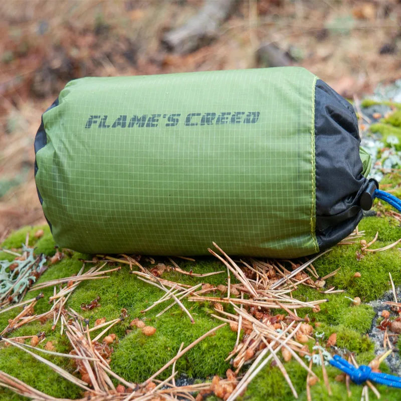 Ultralight Silnylon Camping Tarp – 210 × 150 cm, Green