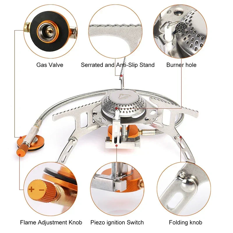 Portable Camping Gas Stove – Stainless Steel