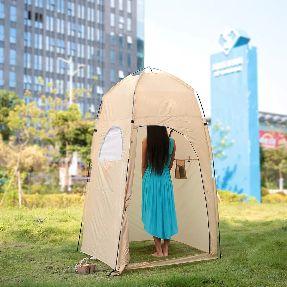 Pop-Up Privacy Tent – Shower, Toilet & Change Room, Khaki