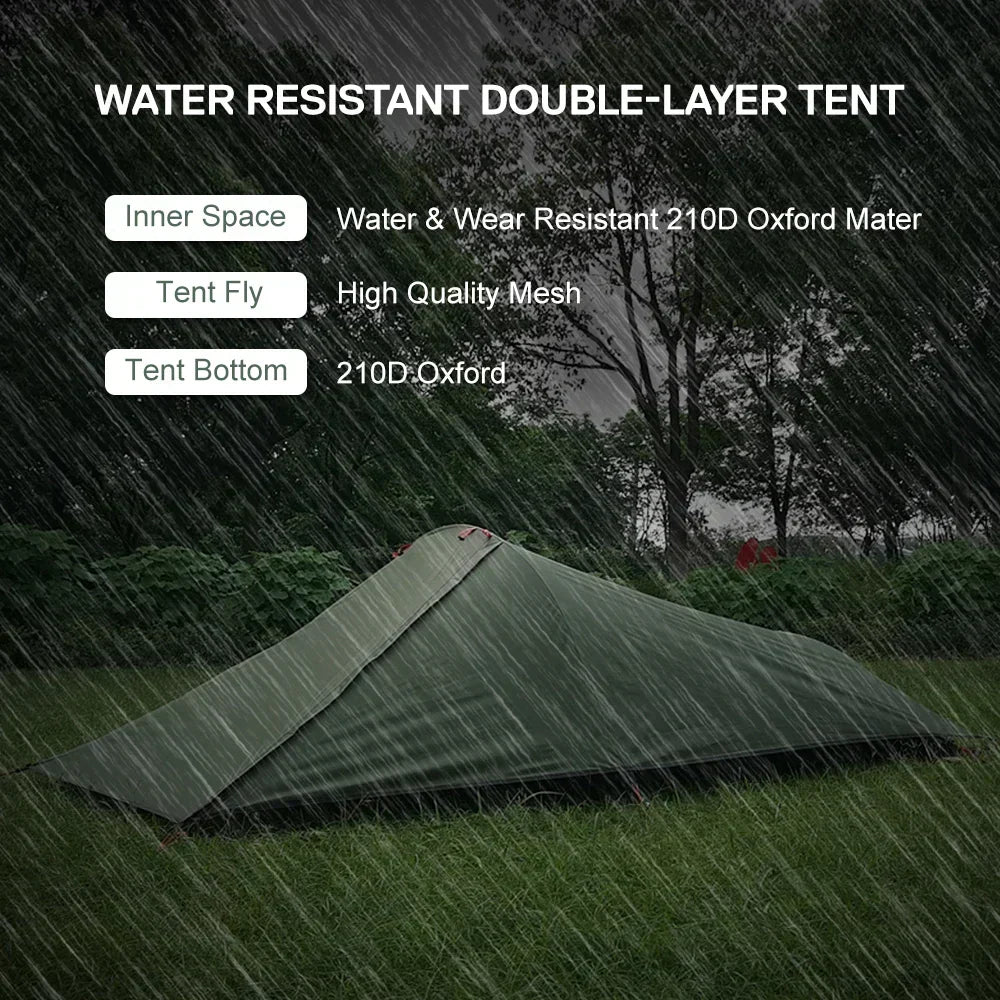 Ultralight Solo Backpacking Tent – 1 Person
