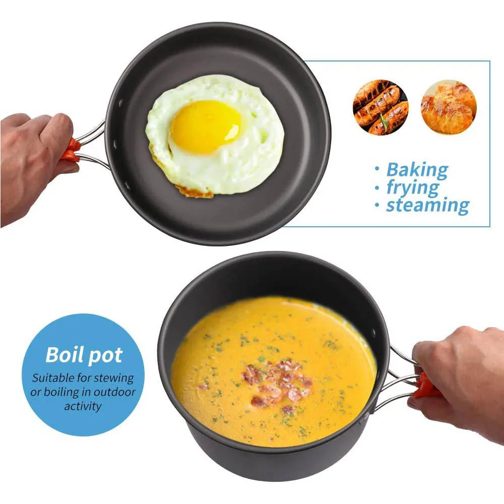 11-Piece Camping Cookware Set