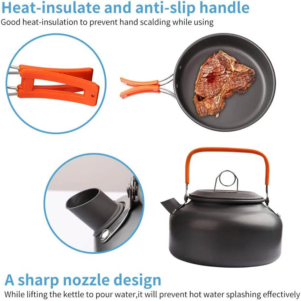 11-Piece Camping Cookware Set