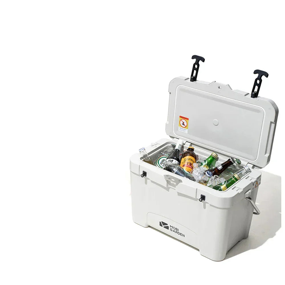 Premium 25 L Camping Ice Box – White