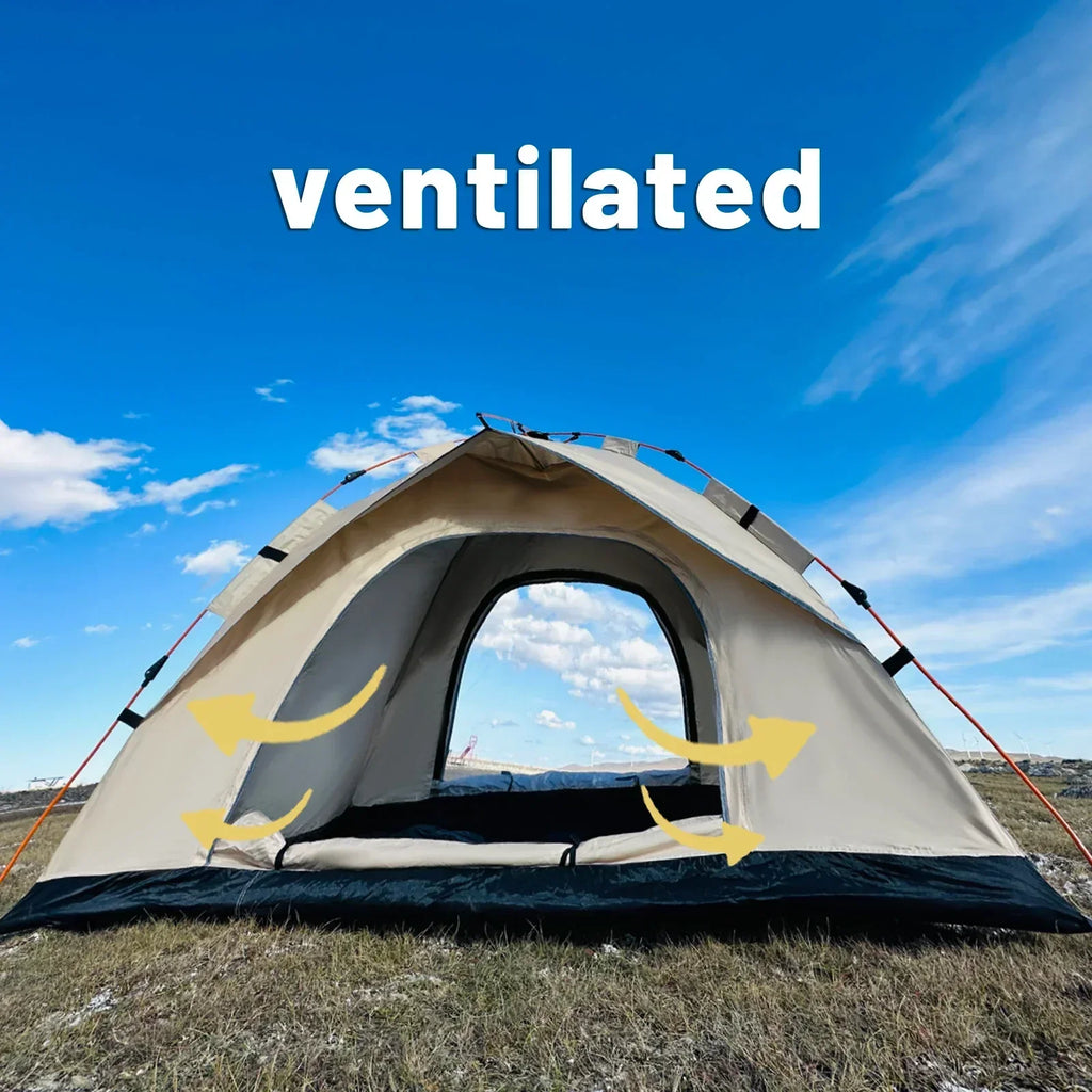 Instant Pop-Up Camping Tent – 3–4 Person, Fully Automatic