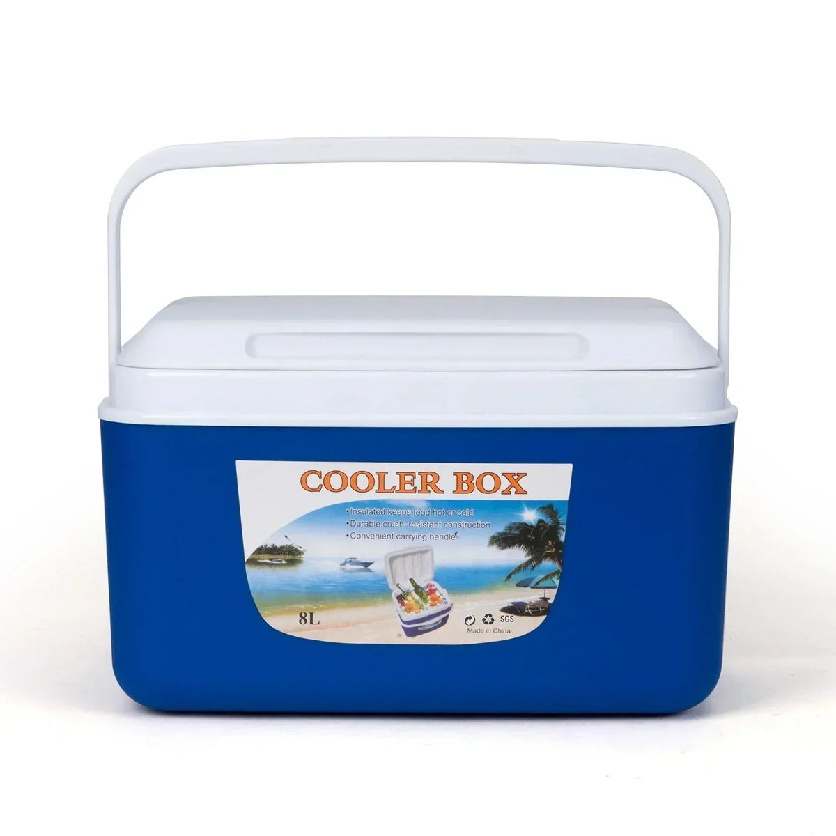Compact 8 L hard cooler box