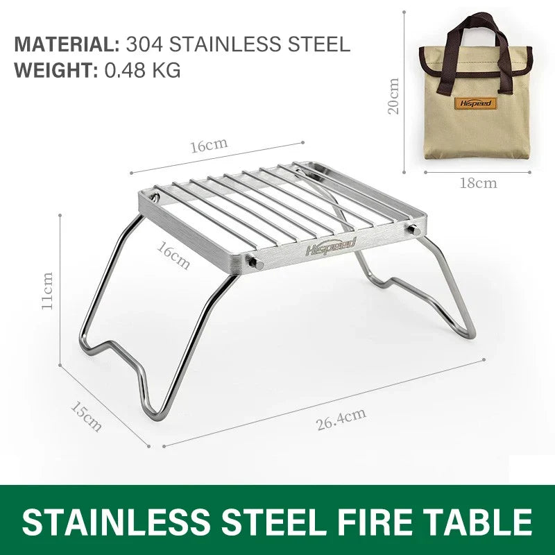 Stainless Steel Camping Grill & Fire Brazier