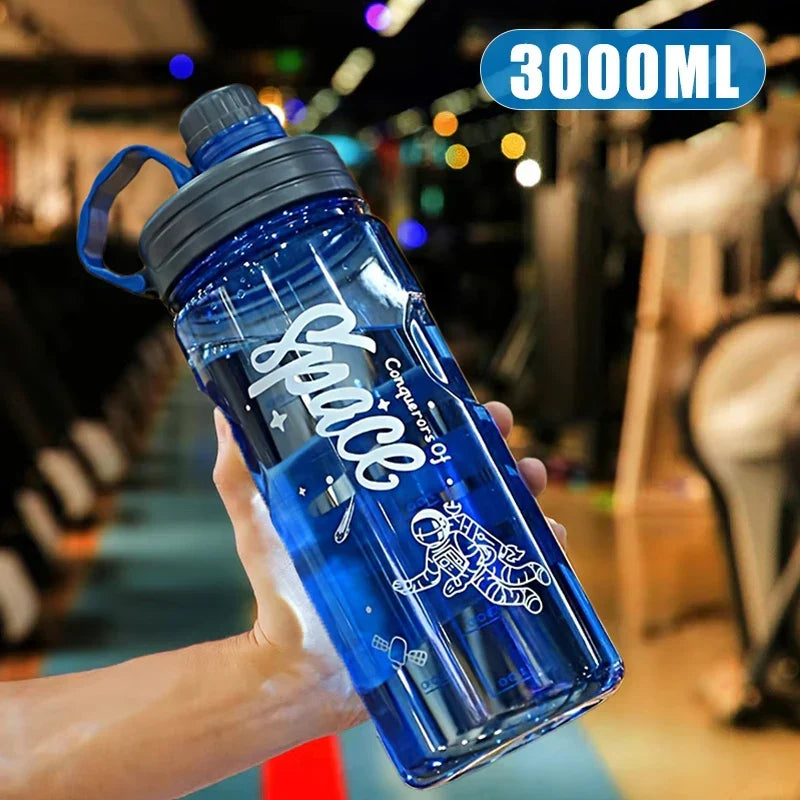 3 L Sport Water Bottle with Filter – Star Blue