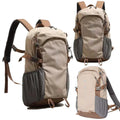 Khaki 20 L water-resistant hiking daypack