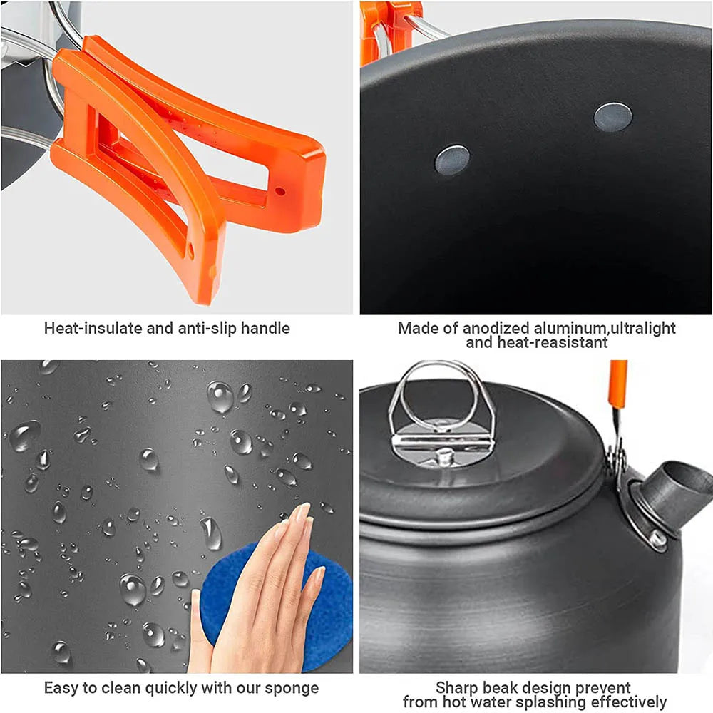 11-Piece Camping Cookware Set