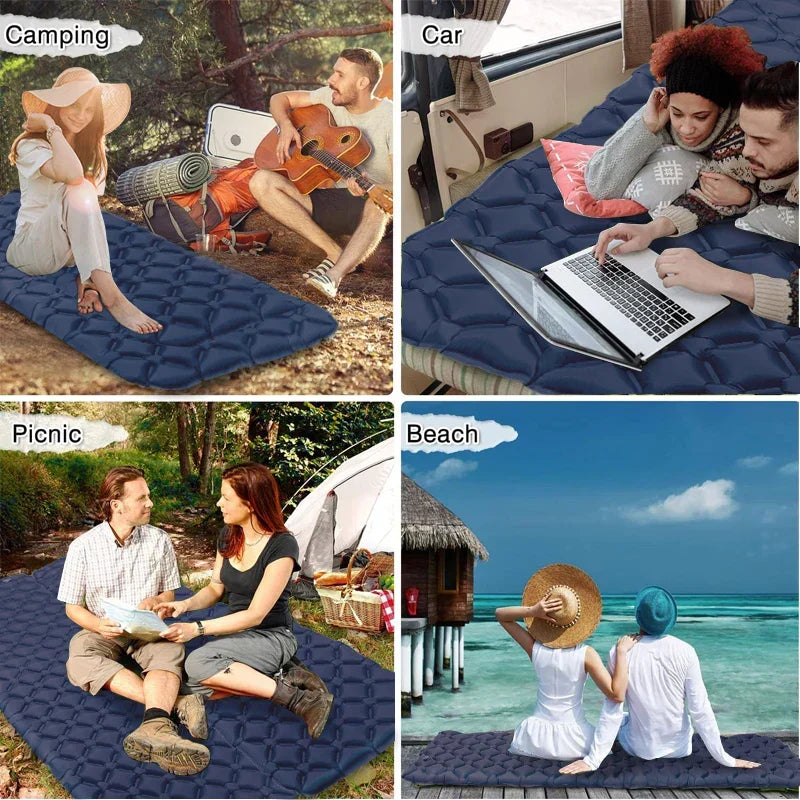 Ultralight Inflatable Sleeping Pad – 550 g, Blue