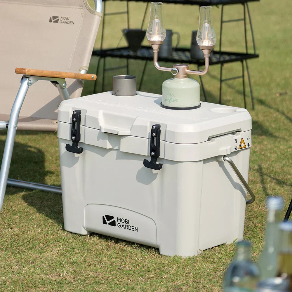 Premium 25 L Camping Ice Box – White