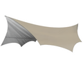 Khaki octagon butterfly shade tarp