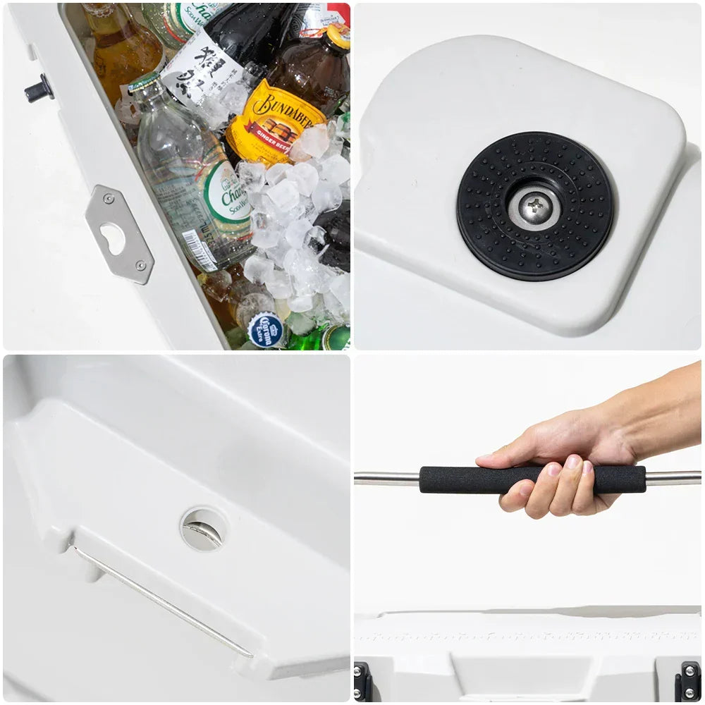 Premium 25 L Camping Ice Box – White