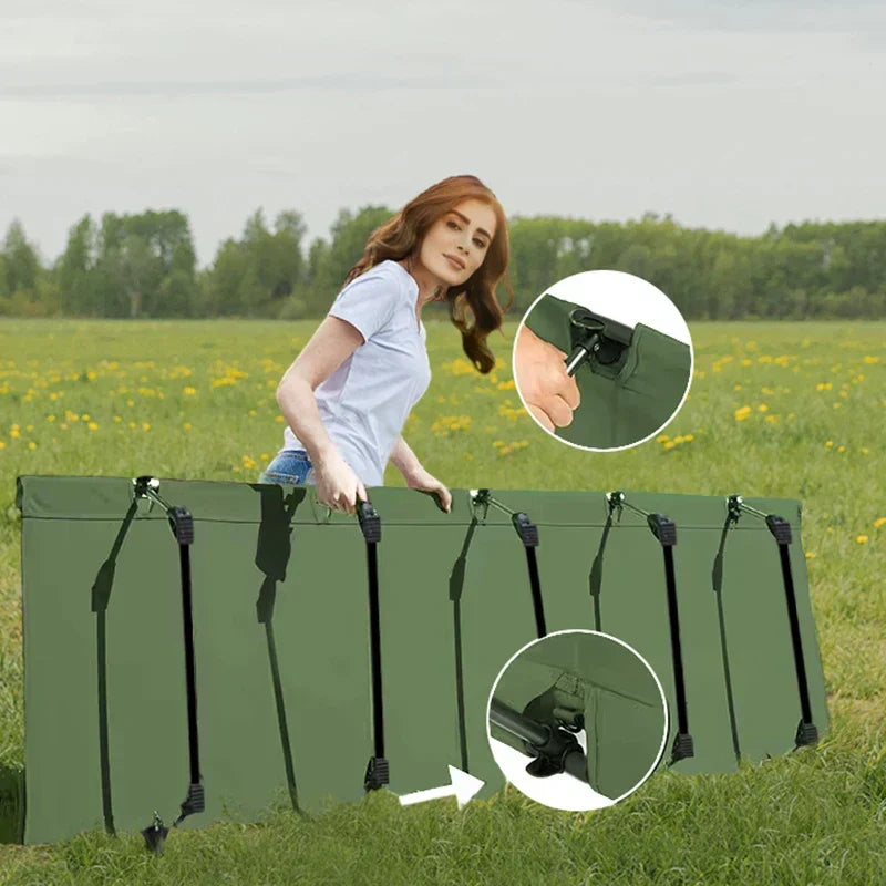 Ultralight Camping Cot – 2.35 kg, Green