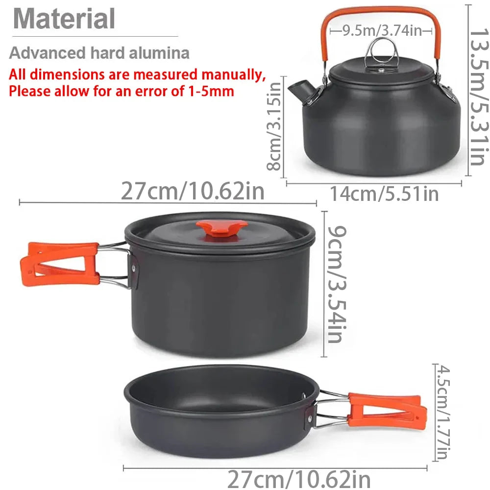 11-Piece Camping Cookware Set