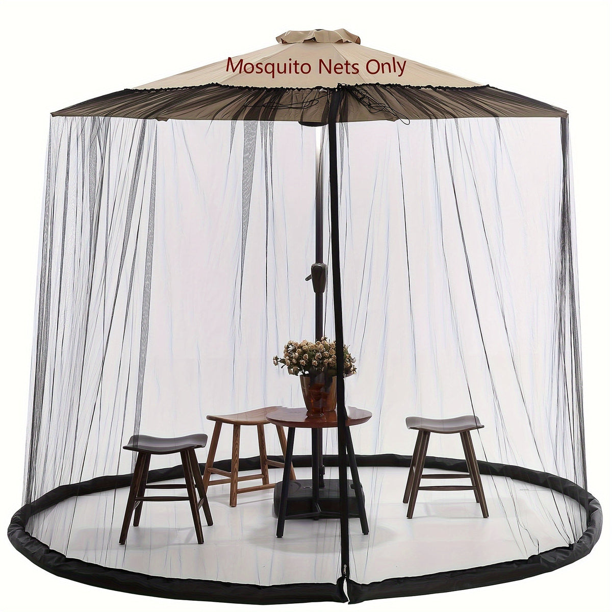 Outdoor Mosquito Net Screen – 3 × 2.3 m, Black