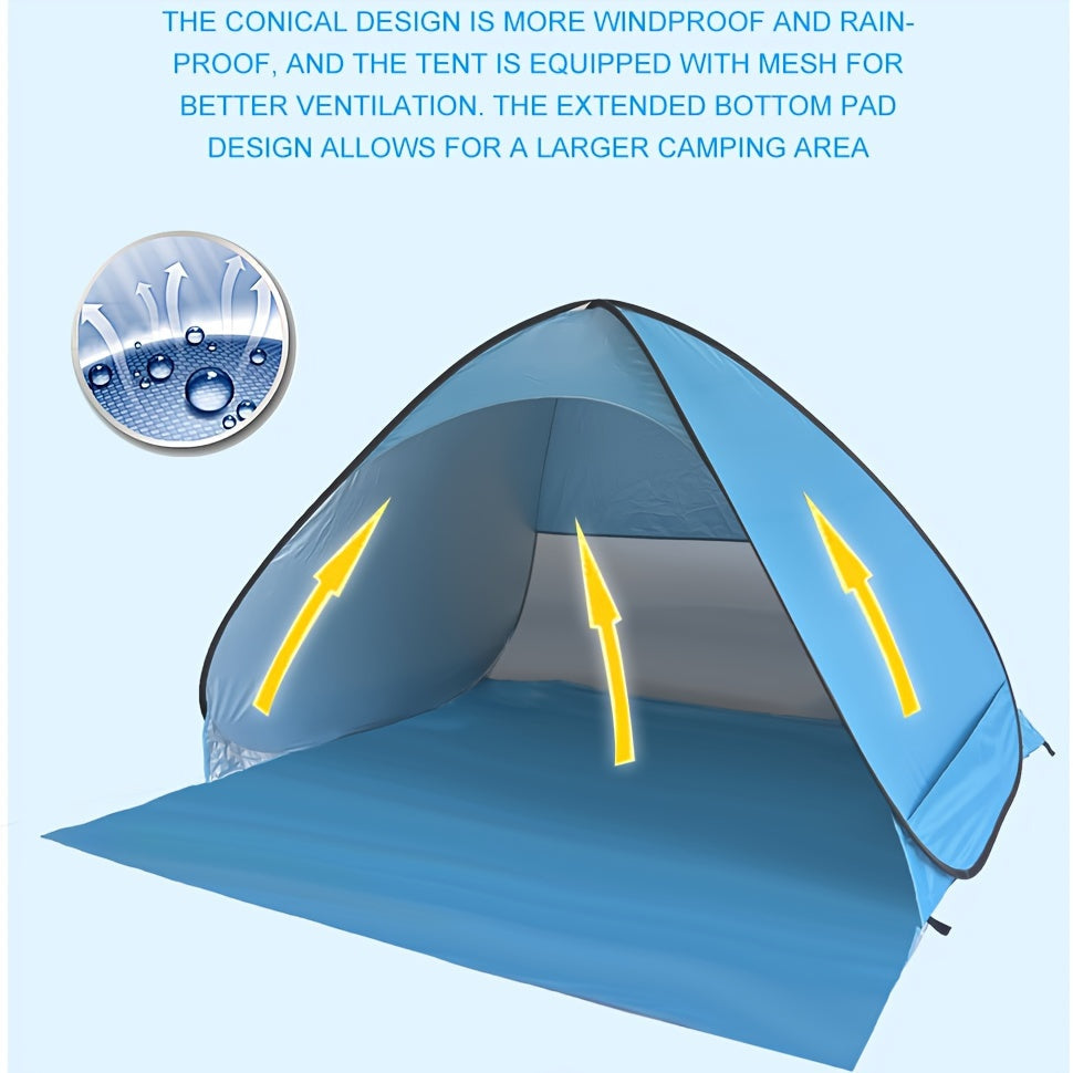 Pop-Up Beach Tent – Instant UV Sun Shelter with Carry Bag
