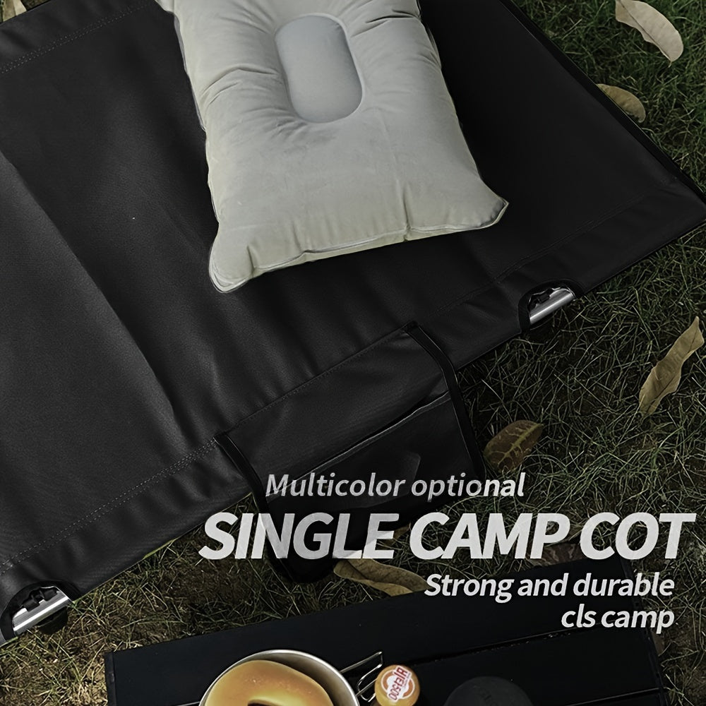Lightweight Folding Camp Bed – Black