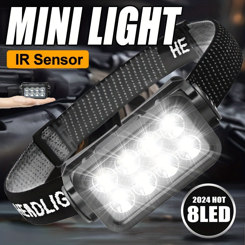 Rechargeable LED Headlamp with Wave Sensor