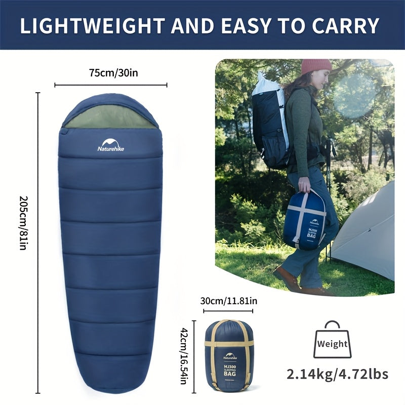 4-Season Mummy Sleeping Bag – Navy (−6 °C)