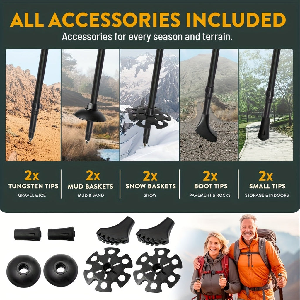 Quick-Lock Trekking Poles (Pair)