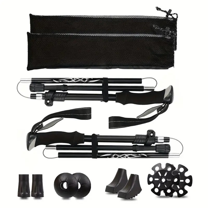 Quick-lock trekking poles