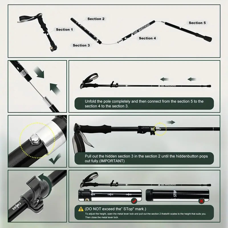 Quick-Lock Trekking Poles (Pair)