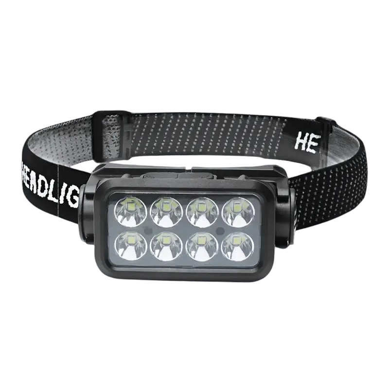 Rechargeable LED headlamp with wave sensor