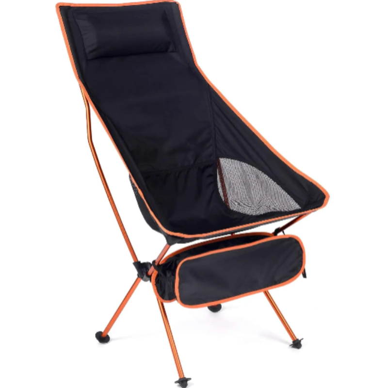 Orange lightweight folding camp chair